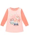 Marlan - Vestido Infantil em Malha Sport Felpada Rosa - variação: Rosa