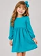Select - Vestido Infantil Molecotton Manga Longa Vermelho - variação: Azul