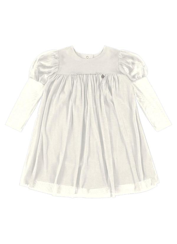 Kiki - Vestido Infantil Feminino Branco