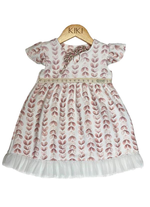 Kiki - Vestido Infantil Feminino Branco