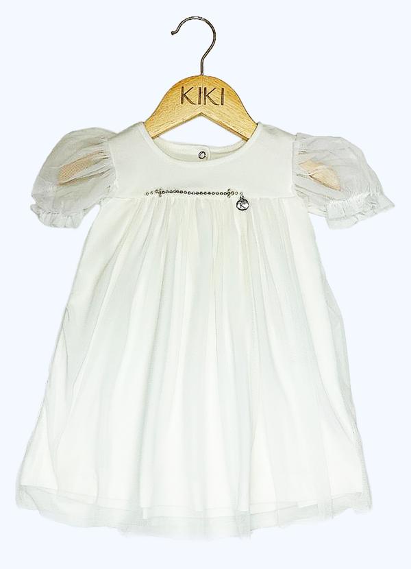 Kiki - Vestido Infantil Feminino Branco