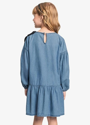 Trick Nick - Vestido Infantil Light Denim Azul - TRICK NICK