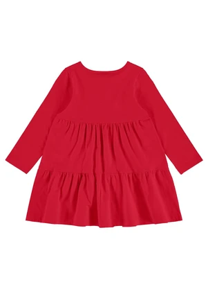 Bee Loop - Vestido Infantil Manga Longa Vermelho - BEE LOOP