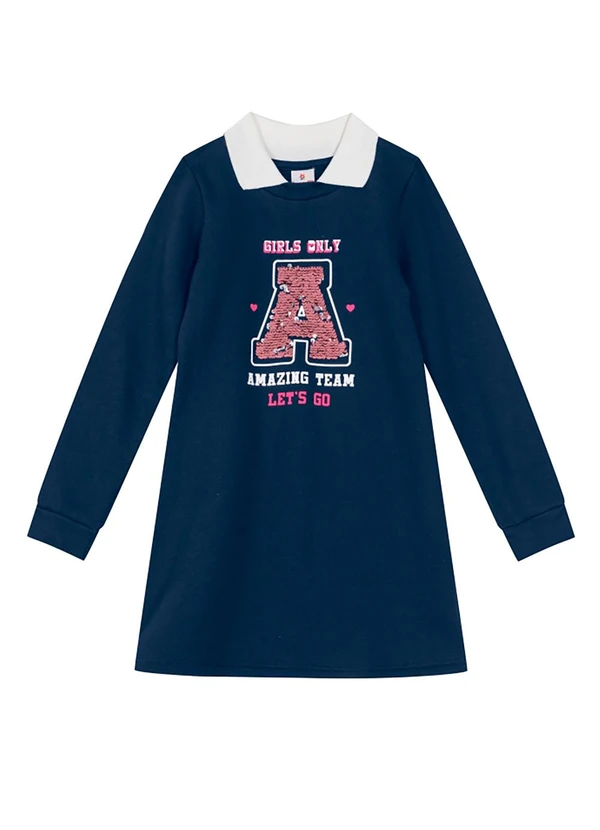 Brandili - Vestido Infantil Menina Azul