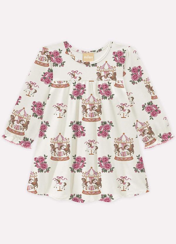 Milon - Vestido Infantil Menina Bege 2