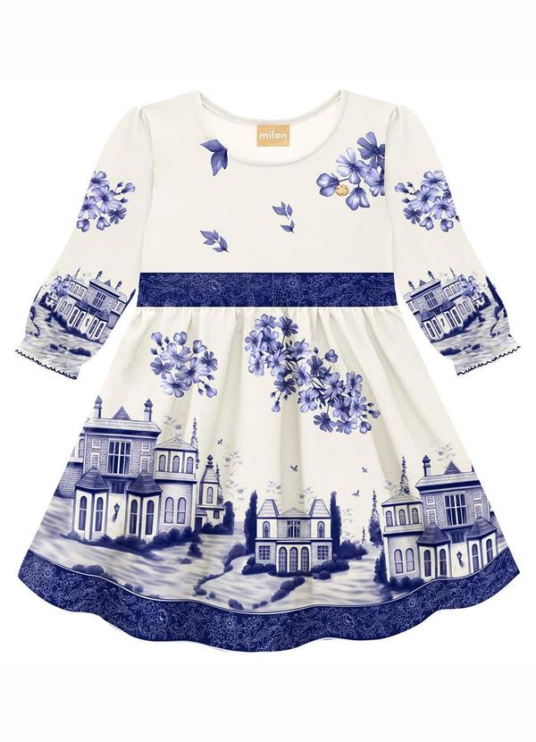 Milon - Vestido Infantil Menina Bege 1