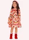 Nanai - Vestido Infantil Menina Borboletas Preto - variação: Bege