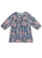 Colorittá - Vestido Infantil Menina Canelado Floral Azul - variação: Azul