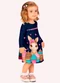 Kyly - Vestido Infantil Menina Coelinha Branco - variação: Azul