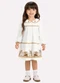 Milon - Vestido Infantil Menina Coelinhos Branco - variação: Branco