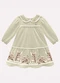 Milon - Vestido Infantil Menina Coelinhos Branco - variação: Verde