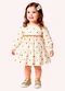 Kyly - Vestido Infantil Menina Corações Branco - variação: Branco