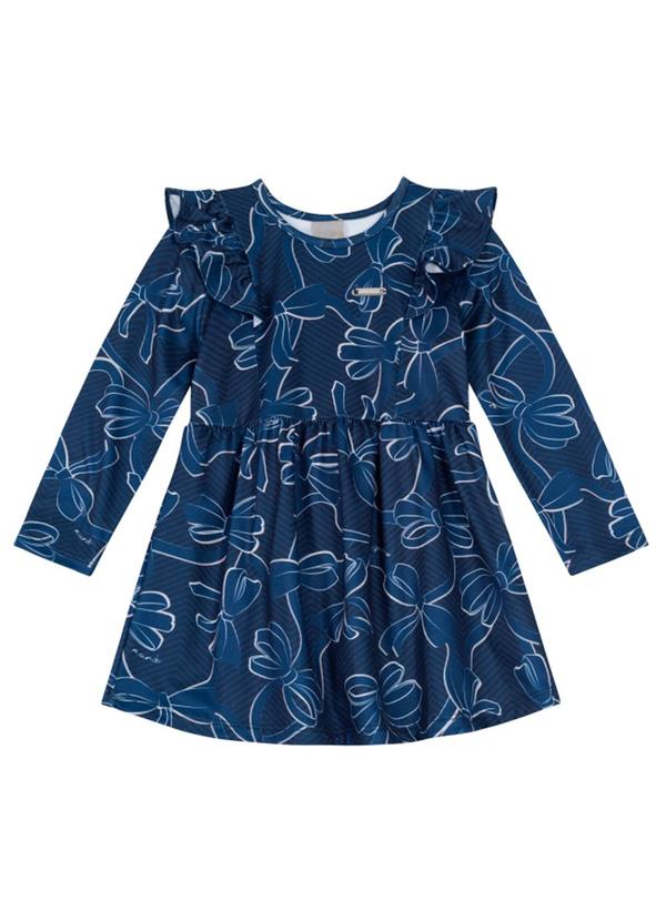 Brandili Mundi - Vestido Infantil Menina de Bailarina Azul