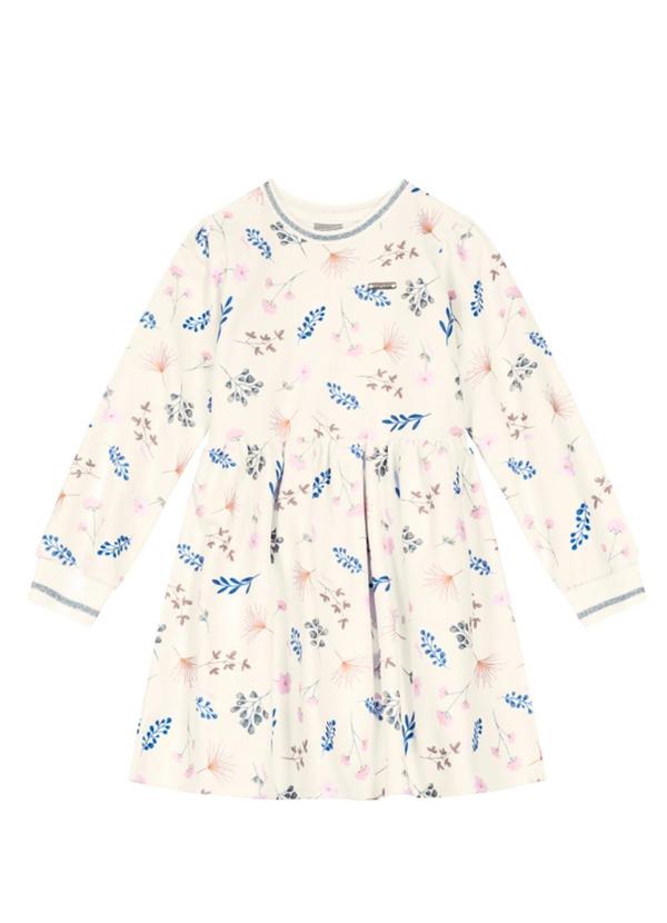 Brandili Mundi - Vestido Infantil Menina de Gatinhos Bege