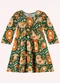 Nanai - Vestido Infantil Menina em Algodão Verde - variação: Verde