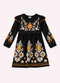 Nanai - Vestido Infantil Menina em Cotton Preto - variação: Preto