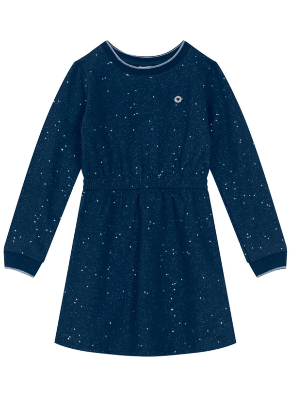 Brandili - Vestido Infantil Menina em Molecotton Azul 2