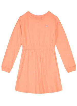 Brandili - Vestido Infantil Menina em Molecotton Rosa - BRANDILI