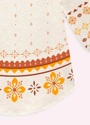 Nanai - Vestido Infantil Menina Estampa Cinza - NANAI