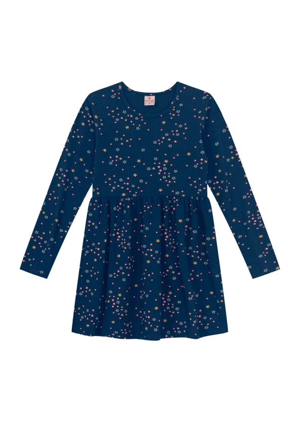 Brandili - Vestido Infantil Menina Estrela Azul 1