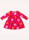 Kyly - Vestido Infantil Menina Flores Verde - variação: Rosa