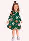 Kyly - Vestido Infantil Menina Flores Verde - variação: Verde