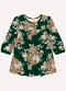 Milon - Vestido Infantil Menina Flores Verde - variação: Verde
