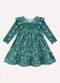 Milon - Vestido Infantil Menina Flores Verde - variação: Verde