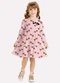 Milon - Vestido Infantil Menina Laços Azul - variação: Rosa