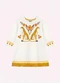 Nanai - Vestido Infantil Menina Onças Branco - variação: Branco