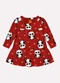 Kyly - Vestido Infantil Menina Pandinhas Bege - variação: Vermelho