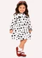 Milon - Vestido Infantil Menina Póas Branco - variação: Branco