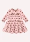 Milon - Vestido Infantil Menina Póas Branco - variação: Rosa