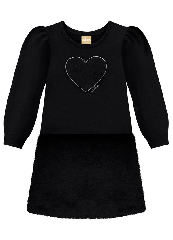Milon - Vestido Infantil Menina Preto 2