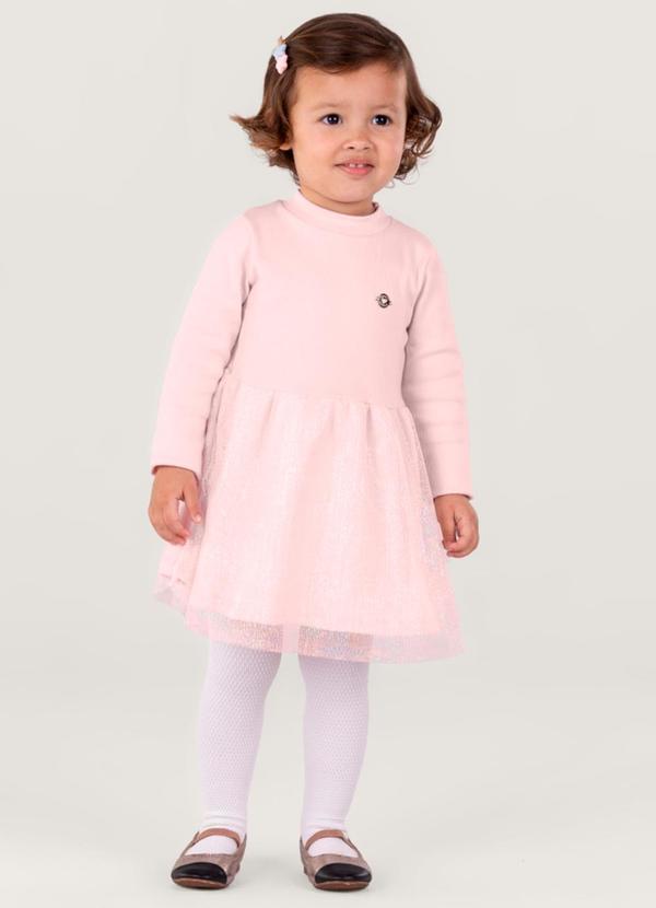 Brandili - Vestido Infantil Menina Rosa