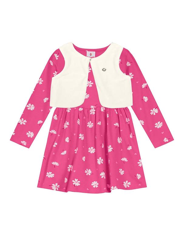 Brandili - Vestido Infantil Menina Rosa