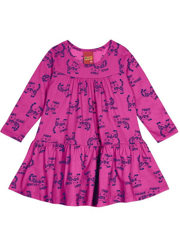 Kyly - Vestido Infantil Menina Rosa
