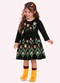 Nanai - Vestido Infantil Menina Tulipas Vermelho - variação: Preto