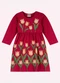 Nanai - Vestido Infantil Menina Tulipas Vermelho - variação: Vermelho