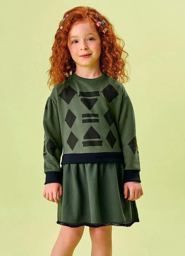 Nanai - Vestido Infantil Menina Verde