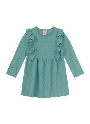 Brandili - Vestido Infantil Menina Verde - BRANDILI