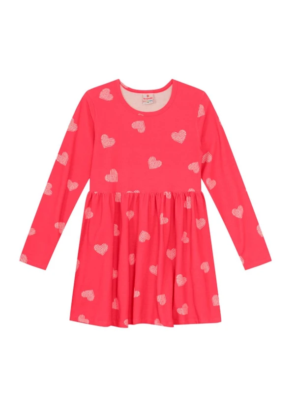 Brandili - Vestido Infantil Menina Vermelho