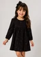Select - Vestido Infantil Moletinho Manga Longa Marrom - variação: Marrom