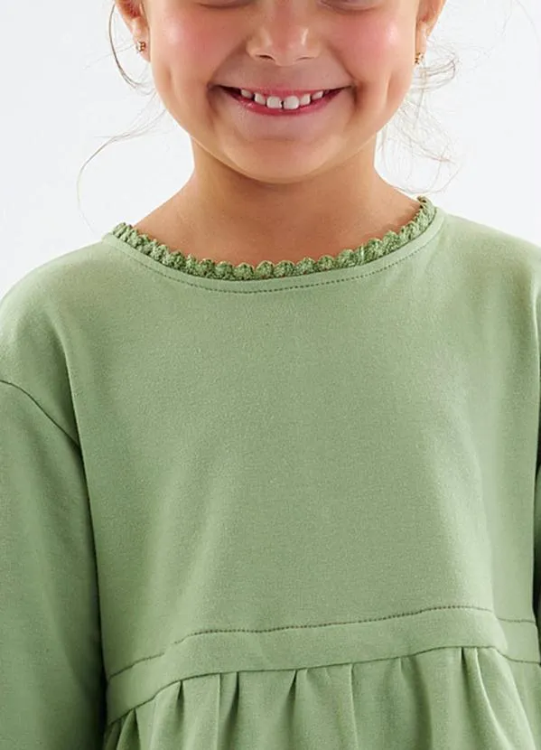 Up Baby - Vestido Infantil Nature Molecotton Verde 2