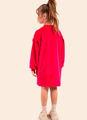 Bugbee - Vestido Infantil Plush Rosa - BUGBEE
