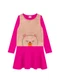 Duduka - Vestido Infantil Suplex Pelo e Bordado Rosa  - variação: Rosa