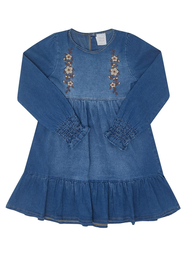 Pulla Bulla - Vestido Jeans Leve com Elastano Azul 2