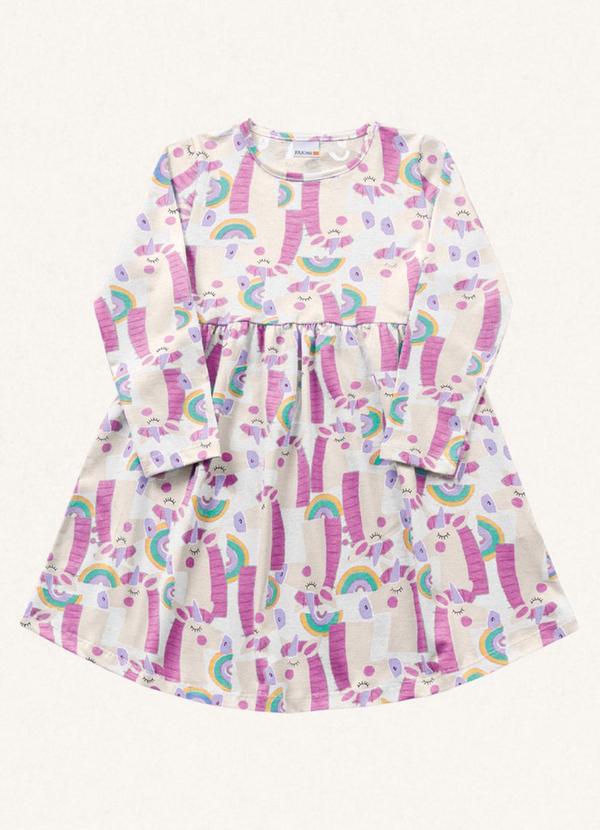 Fakini Kids - Vestido Manga Longa Branco 3