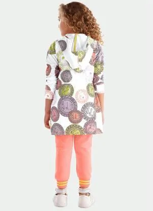 Lilica Ripilica - Vestido Manga Longa com Capuz Branco - LILICA RIPILICA