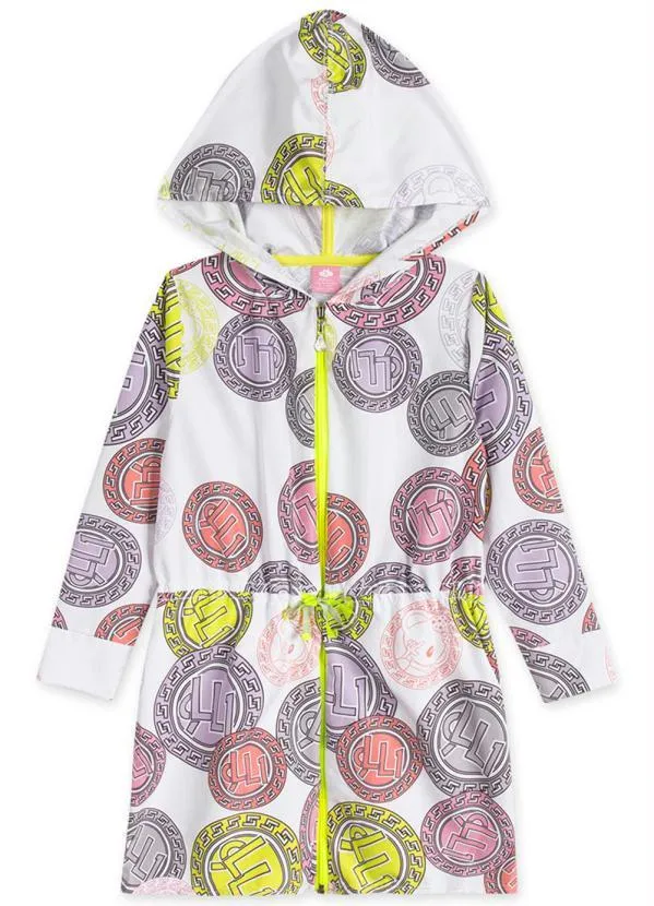 Lilica Ripilica - Vestido Manga Longa com Capuz Branco 3